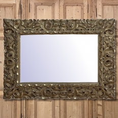 Antique Italian Renaissance Carved Giltwood Wall Mirror