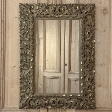 Antique Italian Renaissance Carved Giltwood Wall Mirror