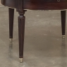 19th Century French Louis XVI Mahogany Marble Top Bouillotte Table