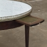 19th Century French Louis XVI Mahogany Marble Top Bouillotte Table
