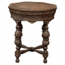 Antique French Renaissance Octagonal Carved End Table