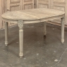 Antique French Louis XVI Oval Dining Table in Stripped Oak