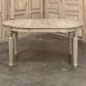 Antique French Louis XVI Oval Dining Table in Stripped Oak