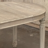 Antique French Louis XVI Oval Dining Table in Stripped Oak
