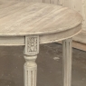 Antique French Louis XVI Oval Dining Table in Stripped Oak