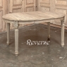 Antique French Louis XVI Oval Dining Table in Stripped Oak