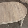 Antique French Louis XVI Oval Dining Table in Stripped Oak