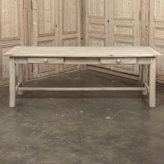 19th Century Rustic Table ~ Desk in Stripped Oak