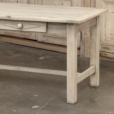 19th Century Rustic Table ~ Desk in Stripped Oak