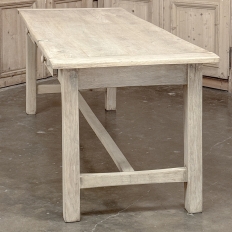 19th Century Rustic Table ~ Desk in Stripped Oak