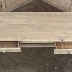 19th Century Rustic Table ~ Desk in Stripped Oak