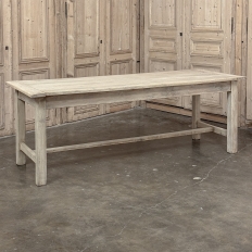 19th Century Rustic Table ~ Desk in Stripped Oak