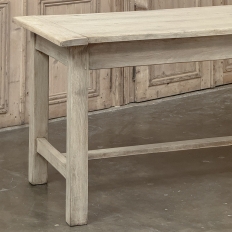 19th Century Rustic Table ~ Desk in Stripped Oak
