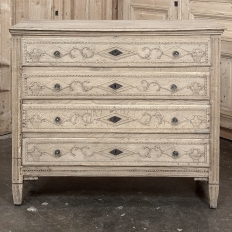 18th Century French Louis XVI Period Commode in Stripped Oak