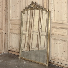19th Century French Louis XVI Gilded Mantel Mirror