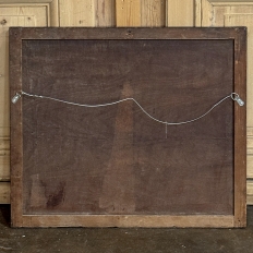 18th Century Framed Oil Painting on Wood Panel of Wachau, Austria