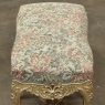 19th Century French Louis XIV Giltwood Vanity Bench with Tapestry