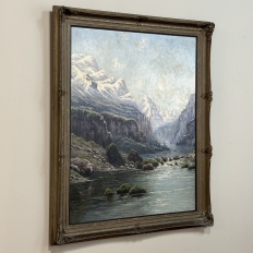 19th Century Framed Oil Painting on Canvas by L. Delderenne (1864-1921)