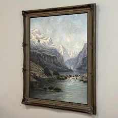 19th Century Framed Oil Painting on Canvas by L. Delderenne (1864-1921)
