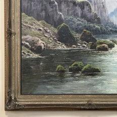 19th Century Framed Oil Painting on Canvas by L. Delderenne (1864-1921)