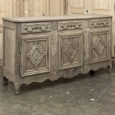 18th Century Country French Louis XIII Buffet in Stripped Oak
