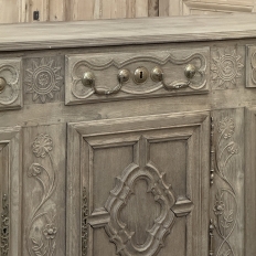 18th Century Country French Louis XIII Buffet in Stripped Oak