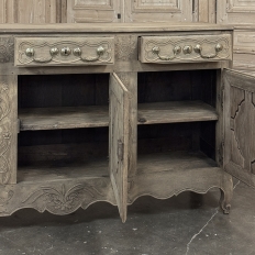 18th Century Country French Louis XIII Buffet in Stripped Oak