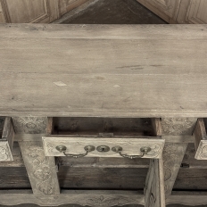 18th Century Country French Louis XIII Buffet in Stripped Oak
