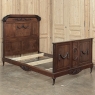 Antique French Louis XVI Walnut Bed