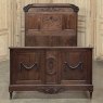 Antique French Louis XVI Walnut Bed