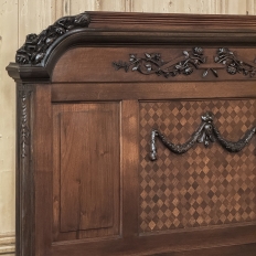 Antique French Louis XVI Walnut Bed