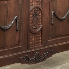 Antique French Louis XVI Walnut Bed