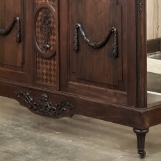 Antique French Louis XVI Walnut Bed