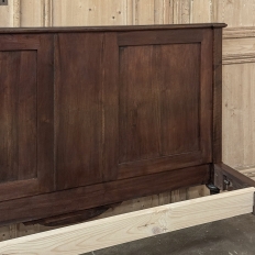Antique French Louis XVI Walnut Bed