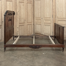 Antique French Louis XVI Walnut Bed