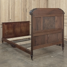 Antique French Louis XVI Walnut Bed