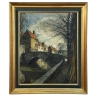 Antique Framed Oil Painting on Canvas by Leon Meechelaere (1880-1964)