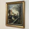 Antique Framed Oil Painting on Canvas by Leon Meechelaere (1880-1964)