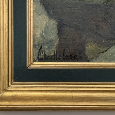 Antique Framed Oil Painting on Canvas by Leon Meechelaere (1880-1964)