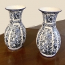Antique Three-Piece Blue & White Garniture from Delfts