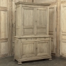 19th Century French Louis Philippe Buffet a Deux Corps in Stripped Oak