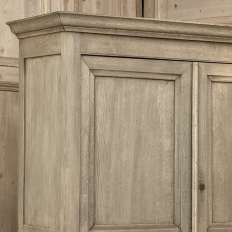 19th Century French Louis Philippe Buffet a Deux Corps in Stripped Oak