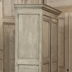 19th Century French Louis Philippe Buffet a Deux Corps in Stripped Oak