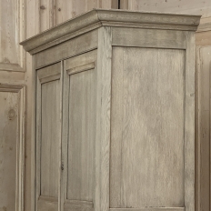 19th Century French Louis Philippe Buffet a Deux Corps in Stripped Oak