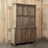 19th Century French Louis Philippe Buffet a Deux Corps in Stripped Oak