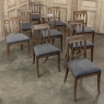 Set of Nine 18th Century French Directoire Dining Chairs