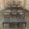 Set of Nine 18th Century French Directoire Dining Chairs
