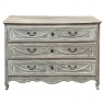 18th Century Country French Louis XVI Period Whitewashed Commode