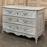 18th Century Country French Louis XVI Period Whitewashed Commode