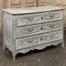 18th Century Country French Louis XVI Period Whitewashed Commode